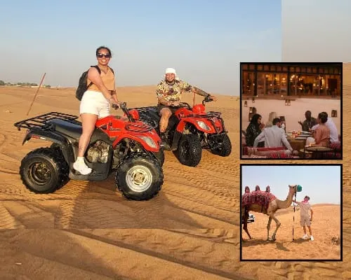 ATV ride Dubai desert track